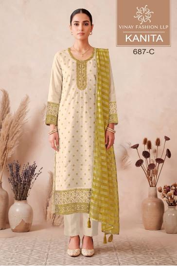 Vinay kuleesh kanita wholesale dress material description